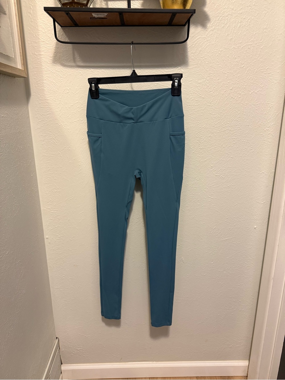 Gymshark Teal Blue High Waisted Scrunch Bum Seamless Workout Leggings